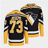 Men's Pittsburgh Penguins #73 Pierre-Olivier Joseph Black 2022 Reverse Retro Stitched Jersey Dzhi,baseball caps,new era cap wholesale,wholesale hats